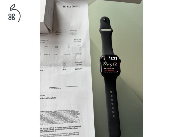 Új Apple Watch Series 10 GPS Jetblack 42mm Okosóra óra karóra