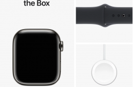 Apple Watch 9 41 mm GPS+Cellular, Graphite acél tok változat, új, aktiválatlan készülék