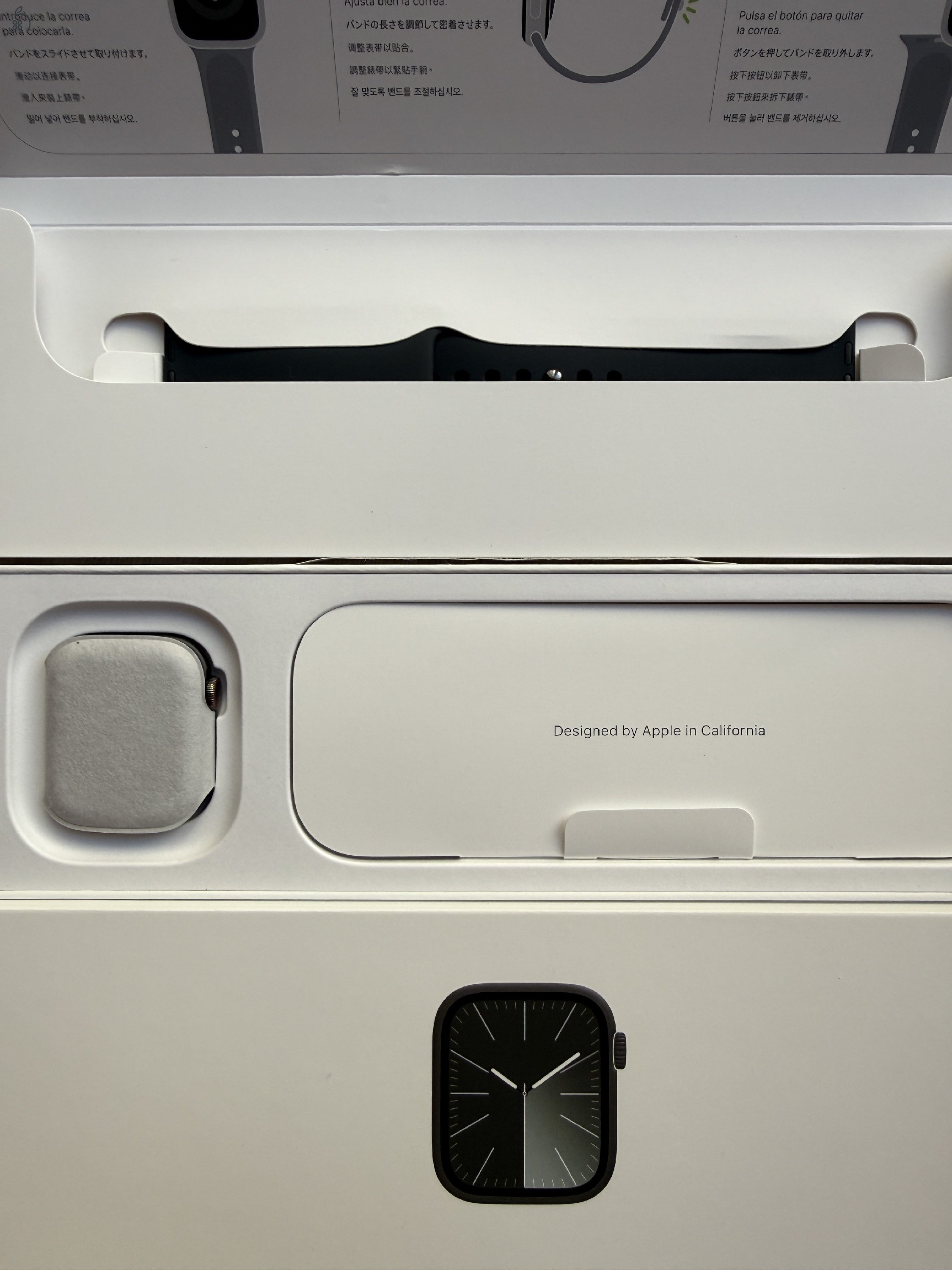 Apple Watch 9 41 mm GPS+Cellular, Graphite acél tok változat, új, aktiválatlan készülék