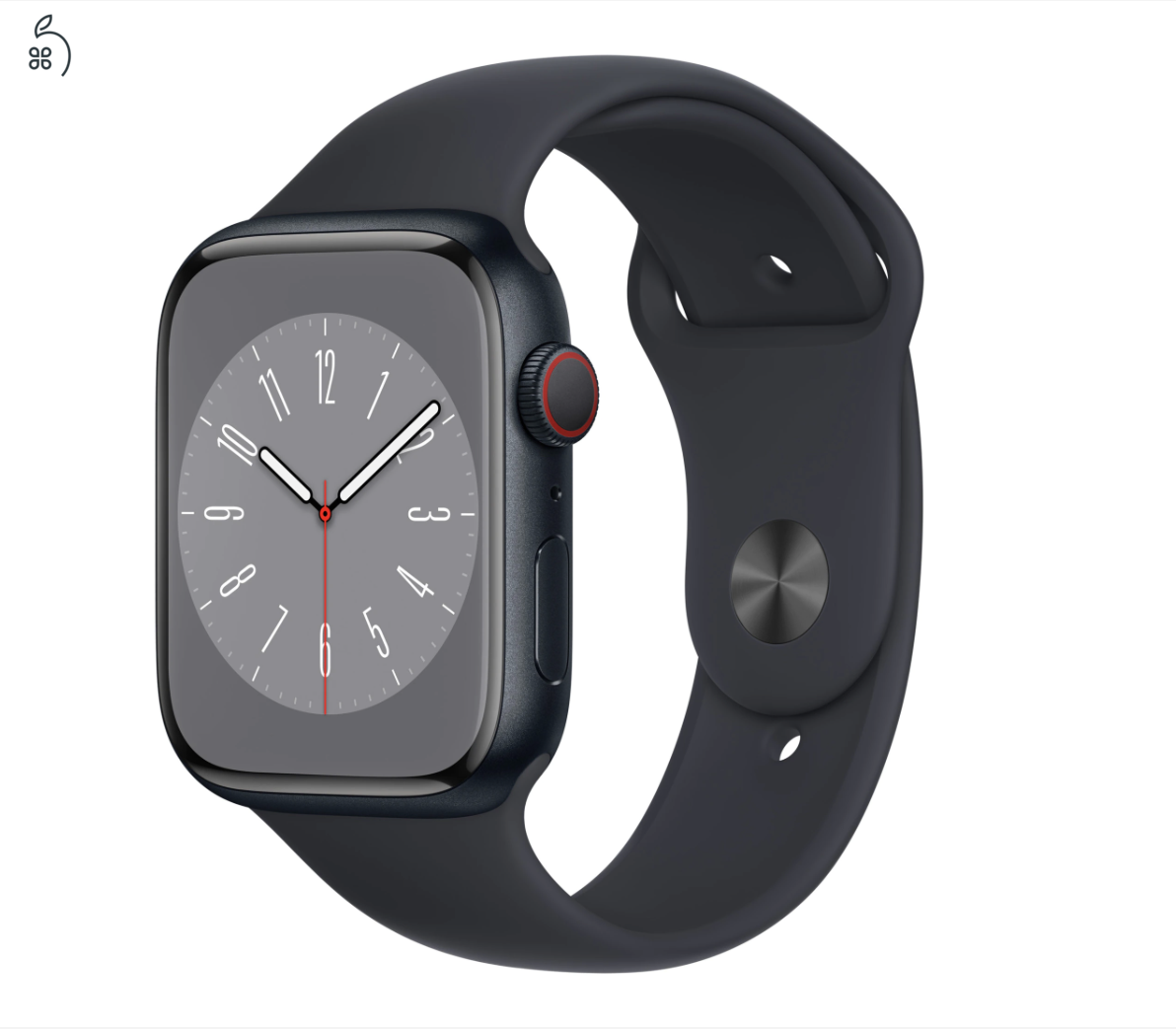 Series 8, 45mm, Midnight Alu Vaz, Midnight Alu Sport szijjal