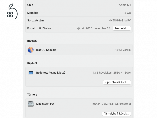 Macbook Air M1 13”