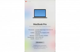 Eladó Macbook Pro mid-2019 i5 8GB RAM 256 GB tárhely 4 thunderbolt