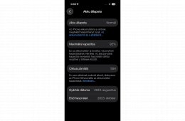 iPhone 15 Pro 256GB '23.10. havi 92% akku, független. Titánium. 