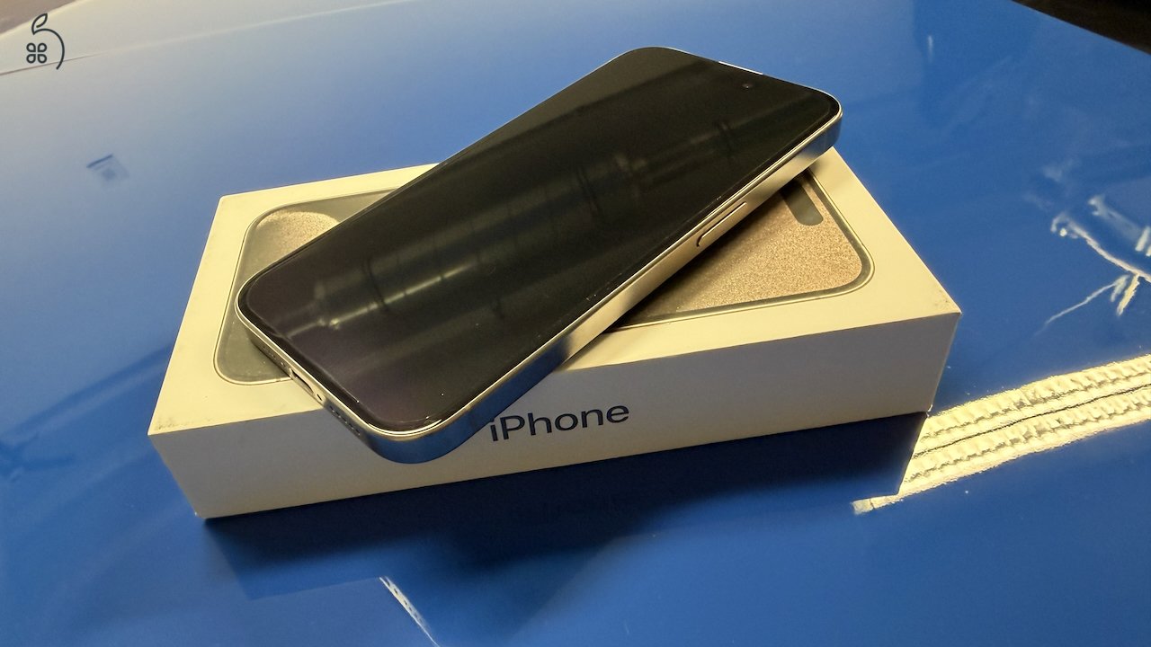 iPhone 15 Pro 256GB '23.10. havi 92% akku, független. Titánium. 