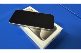 iPhone 15 Pro 256GB '23.10. havi 92% akku, független. Titánium. 
