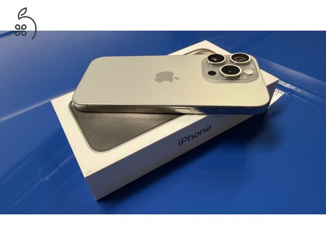 iPhone 15 Pro 256GB '23.10. havi 92% akku, független. Titánium. 