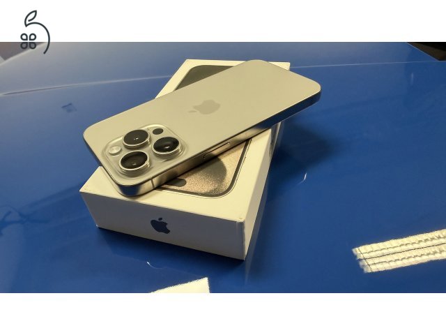 iPhone 15 Pro 256GB '23.10. havi 92% akku, független. Titánium. 