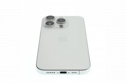 !! 1 ÉV GARANCIA !! Apple iPhone 15 Pro 128 GB White Titanium 88%