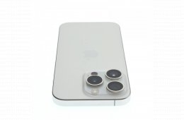 !! 1 ÉV GARANCIA !! Apple iPhone 15 Pro 128 GB White Titanium 88%