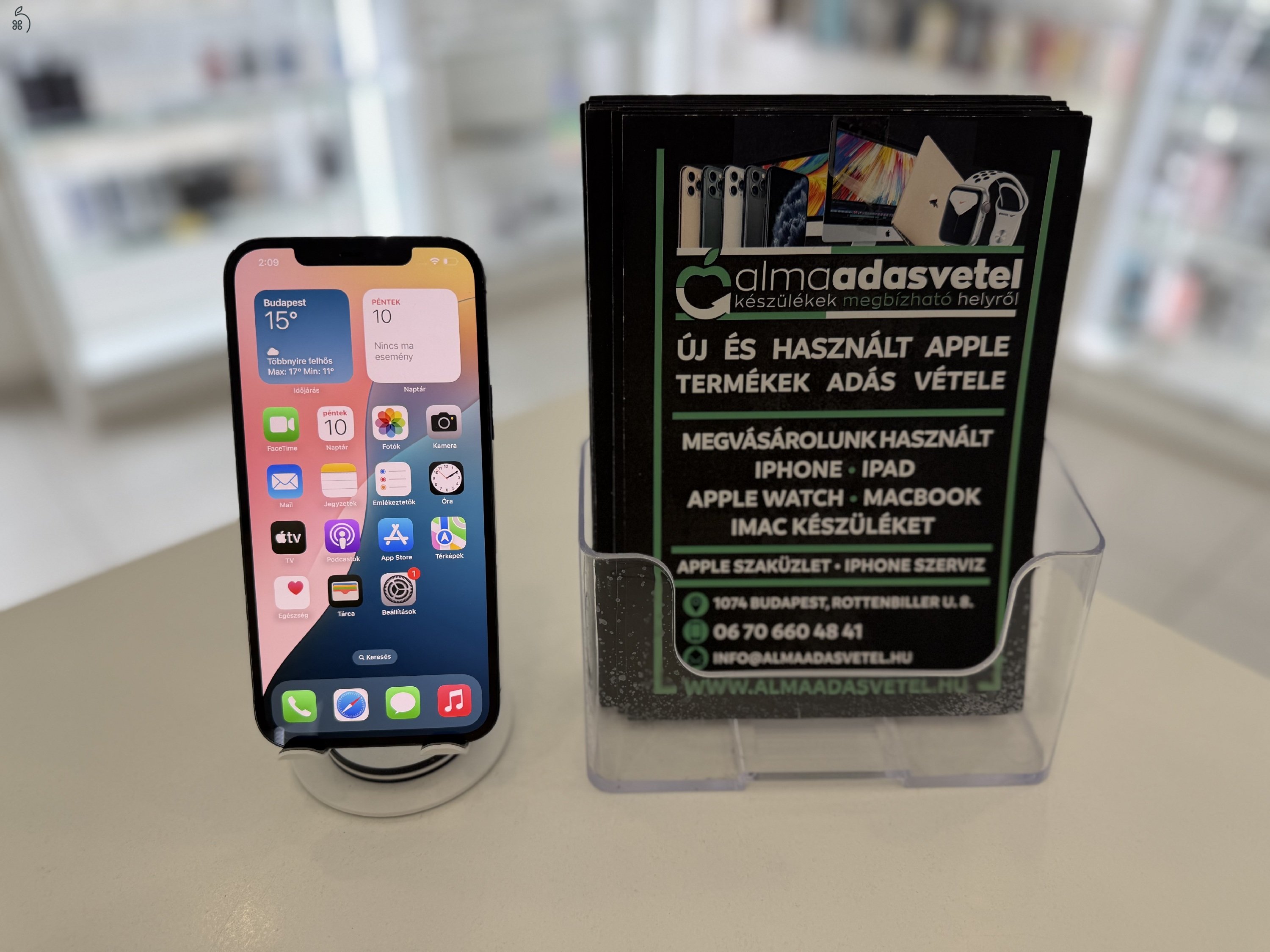 iPhone 12 Pro Max 128GB Független Megkímélt/1-3 hónap gar./Akku 100%/p4501