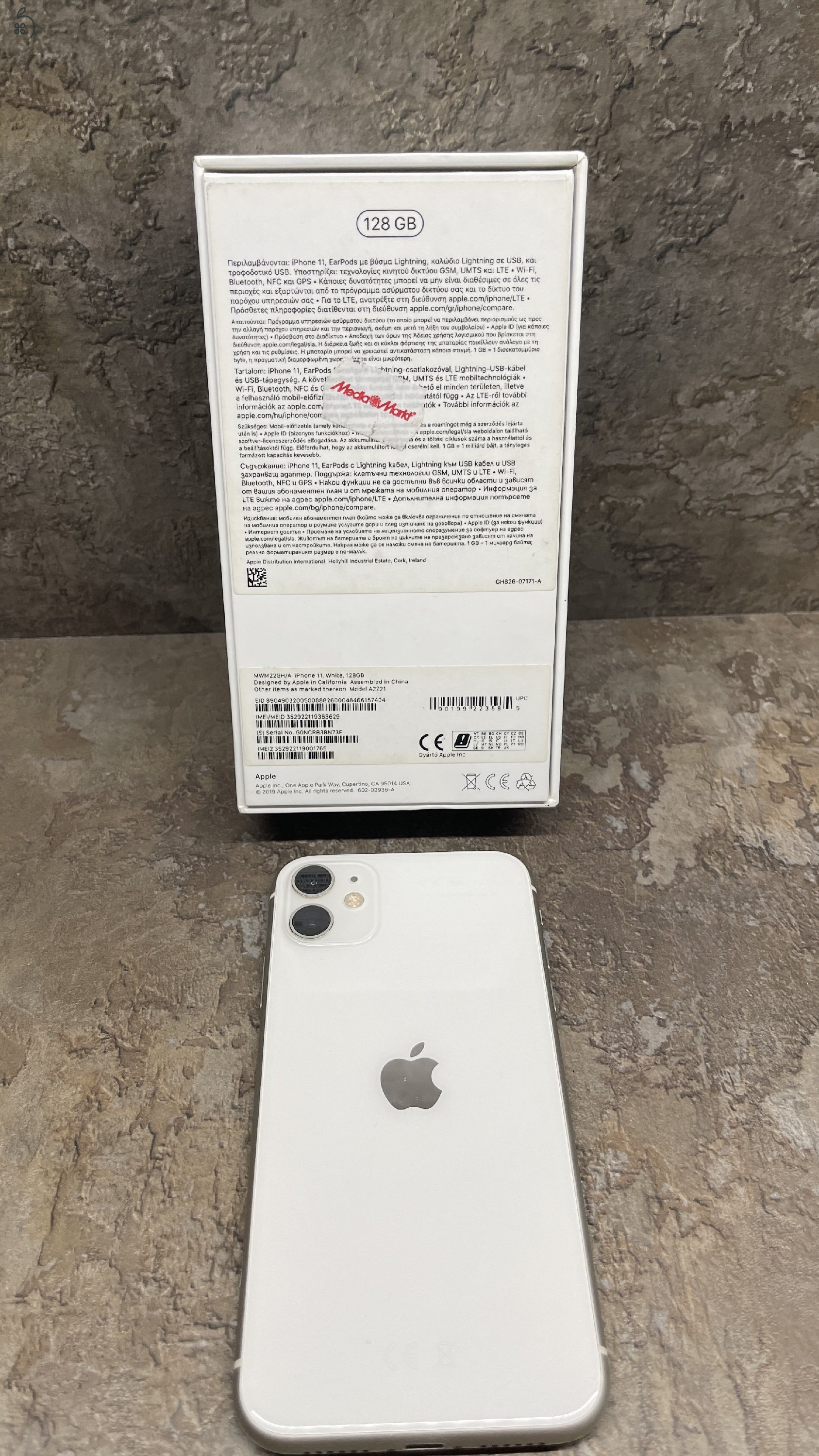 Iphone 11 128GB White Kártyafüggetlen !