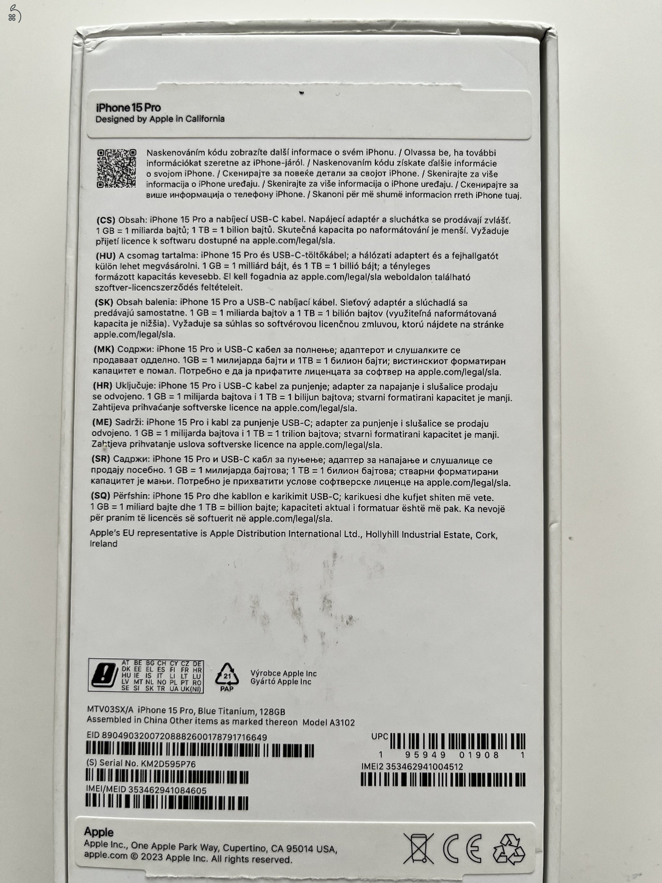 iPhone 15 Pro 128GB Makulátlan! Akku 97%!