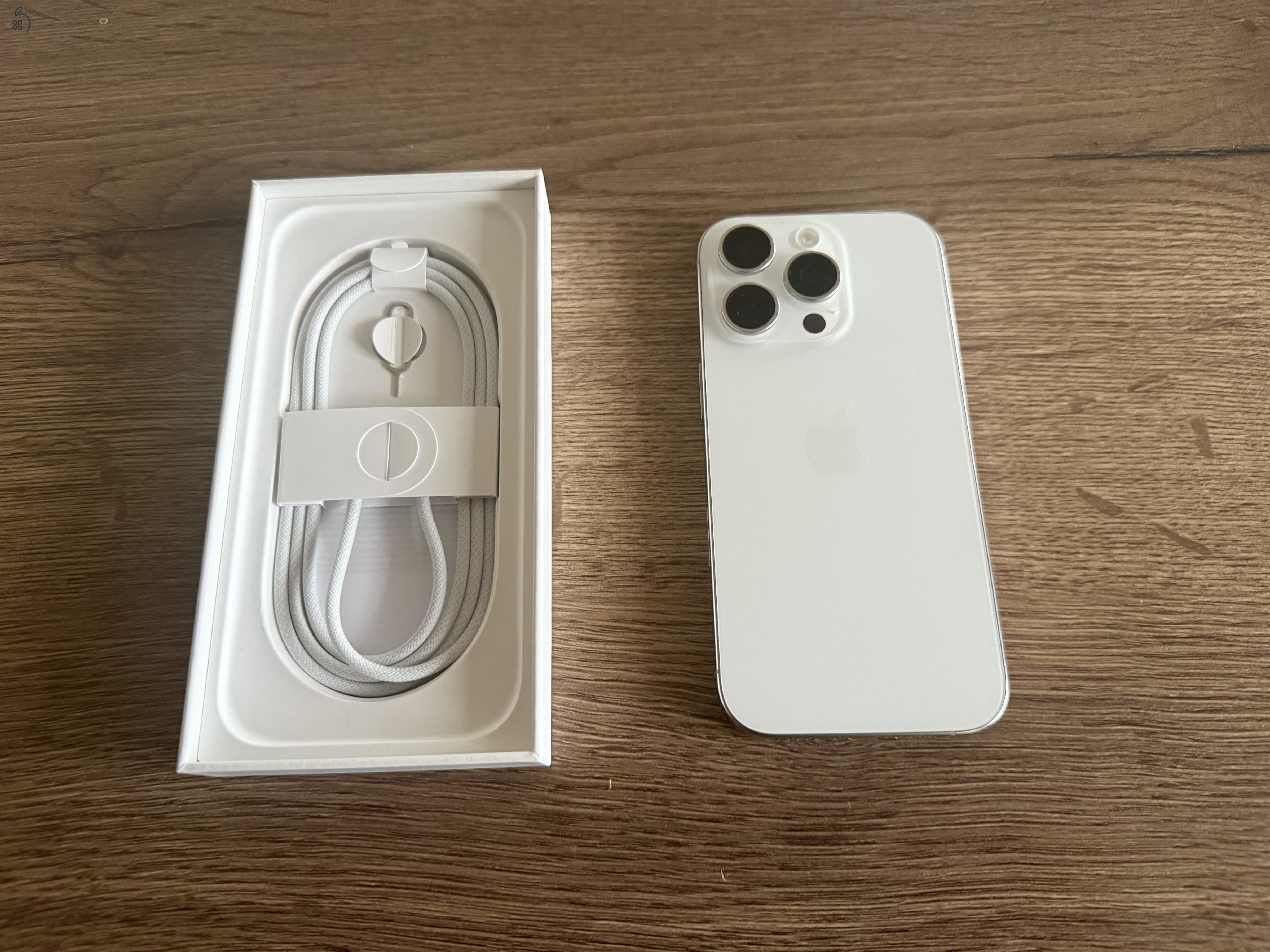 Eladó iPhone 16 Pro White Titán 512 GB - os telefon! Gyári kártya és szolgáltatófüggetlen készülék! Akku 94 százalékos, kérlek érdeklődj kérlek telefonon! Telefon / iMessage / Viber / Whats App: +36703916597