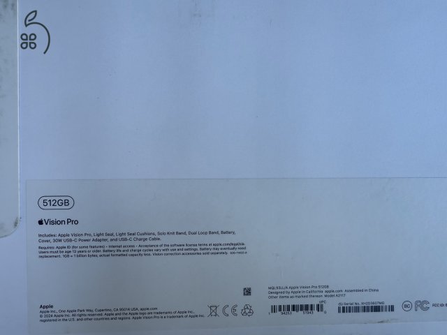 Apple Vision Pro 512 GB - Gyári állapotban