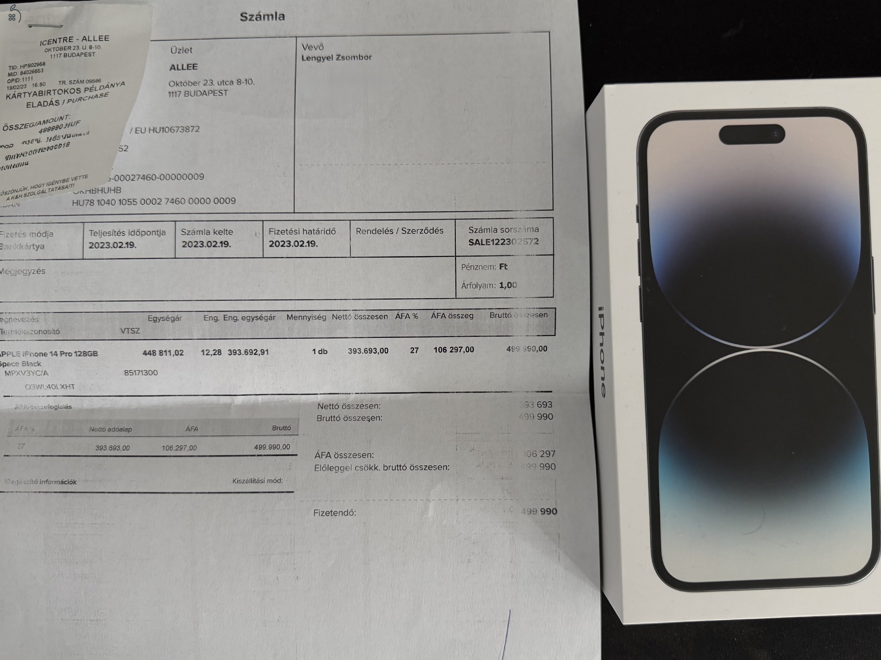 iPhone 14 Pro 128 GB Space Black