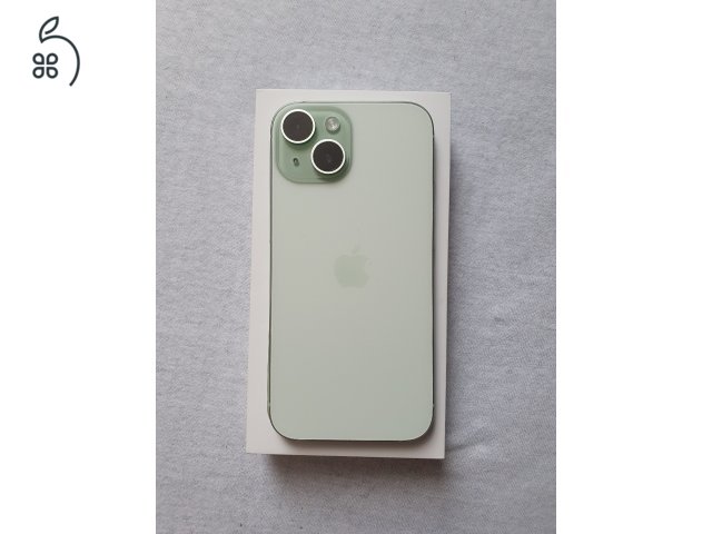 Iphone 15, zöld, 128 GB, kártyafüggetlen