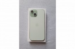 Iphone 15, zöld, 128 GB, kártyafüggetlen