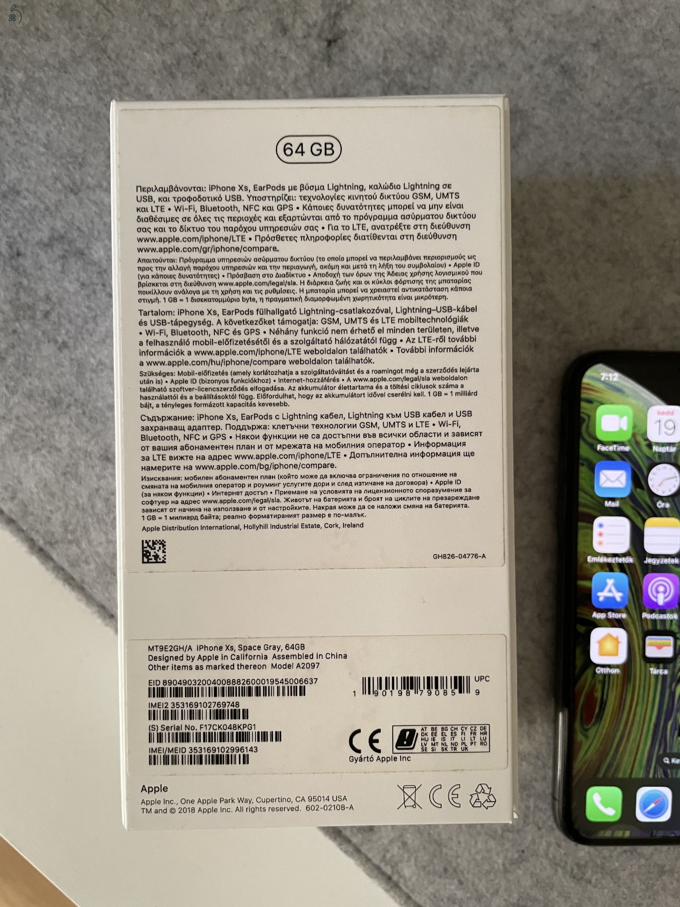 Iphone XS 64 GB SPACE GRAY