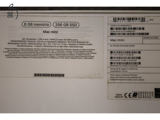 Apple Mac mini M1 8Gb RAM 8 CPU 8 GPU