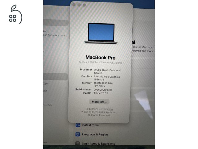 Apple MacBook Pro i5 16GB RAM, 512GB SSD