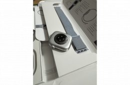 Apple Watch Series 10, 42mm, Silver Aluminium, Blue Cloud Sport Loop, 1 év gari