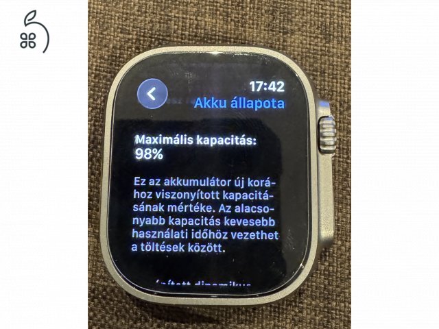 Ultra Apple watch ultra 1 + trail loop szíj 98 % akkumulátor 