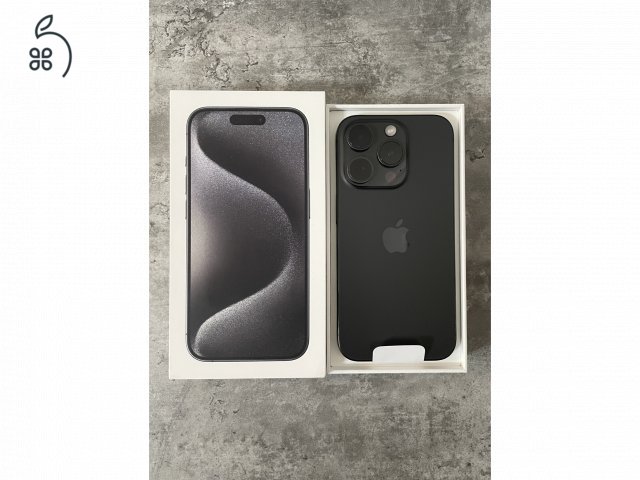 Új - Apple iPhone 15 Pro 1TB Black - Garanciában cserélt