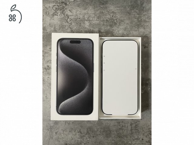 Új - Apple iPhone 15 Pro 1TB Black - Garanciában cserélt