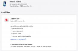 Új - Apple iPhone 15 Pro 1TB Black - Garanciában cserélt