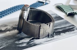 Apple Watch Ultra 3 - 3 év garancia - 4 gyári szíj - Milanese Loop titán - 3 hetes