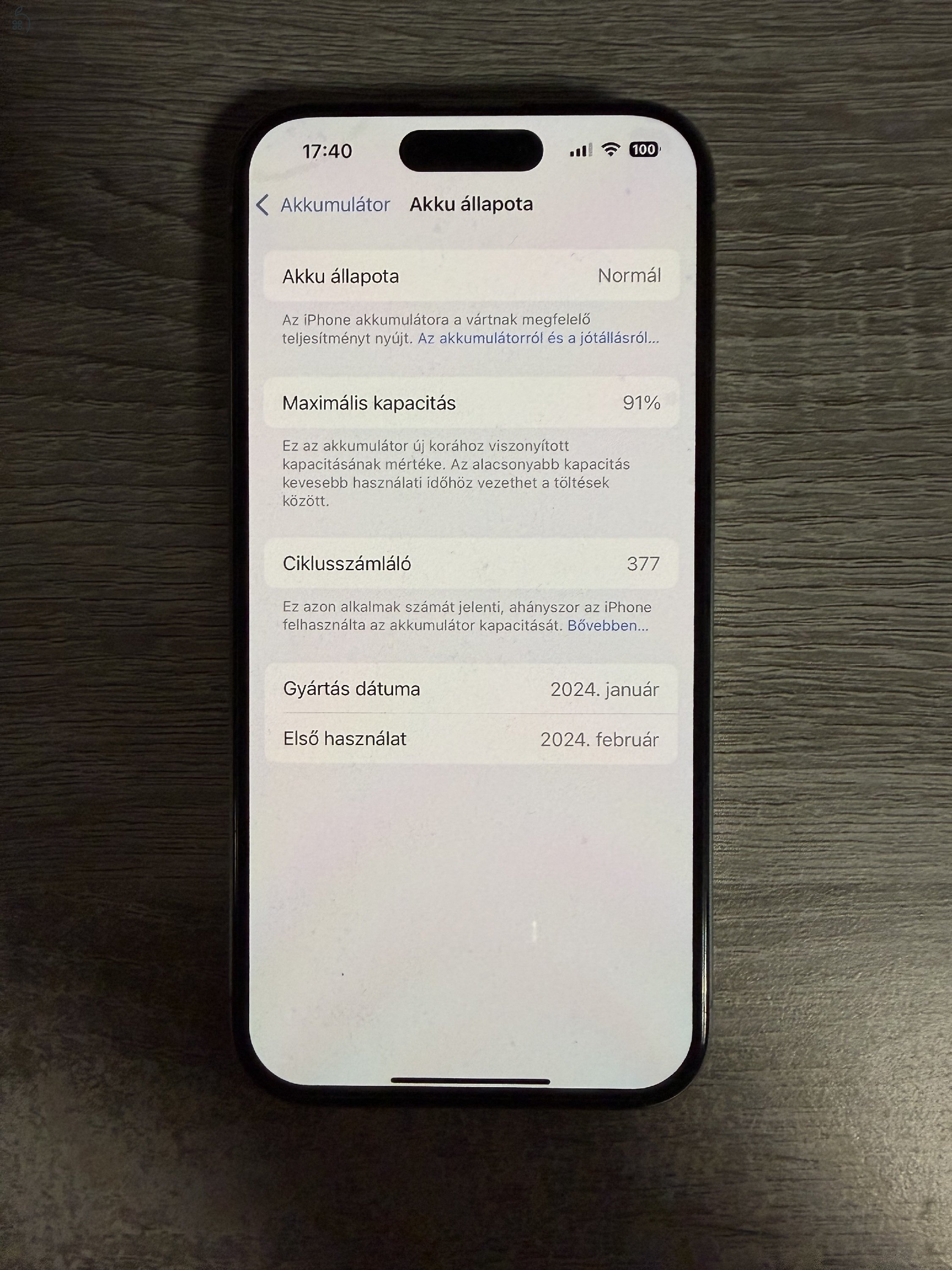 iPhone 15 Pro Natural Titanium 128GB