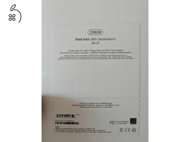 Ipad mini 6th gen (256 GB) tokkal és Apple pencillel.