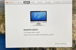 Apple iMac SLIM 2012 vége i5. 16/512 SSD