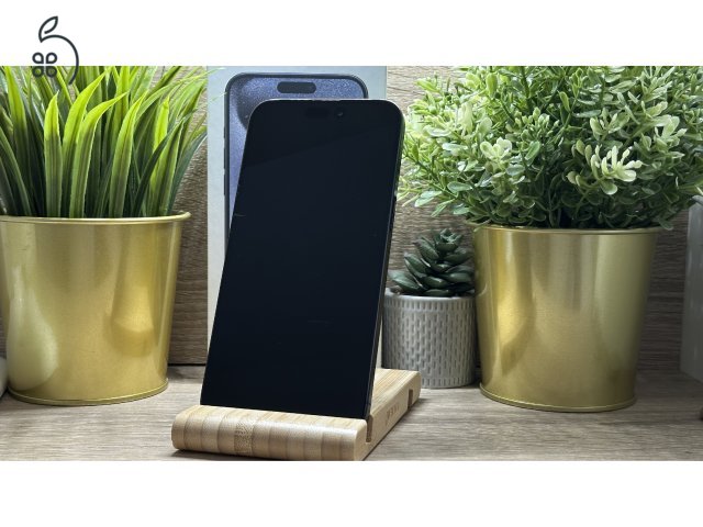  iPhone 15 Pro Max 256GB Kék, Független - 1 Év Garancia, Számla 