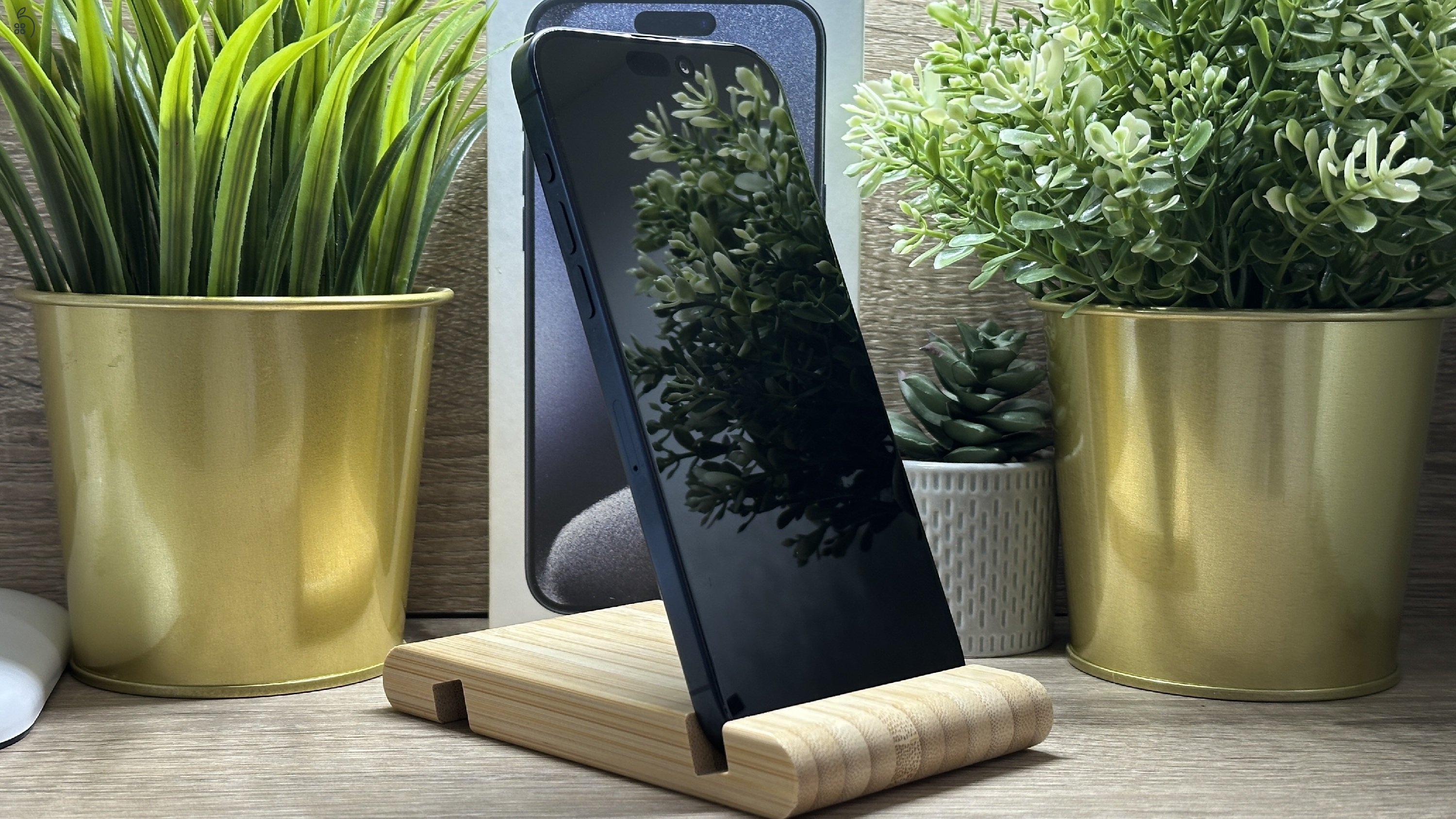  iPhone 15 Pro Max 256GB Kék, Független - 1 Év Garancia, Számla 