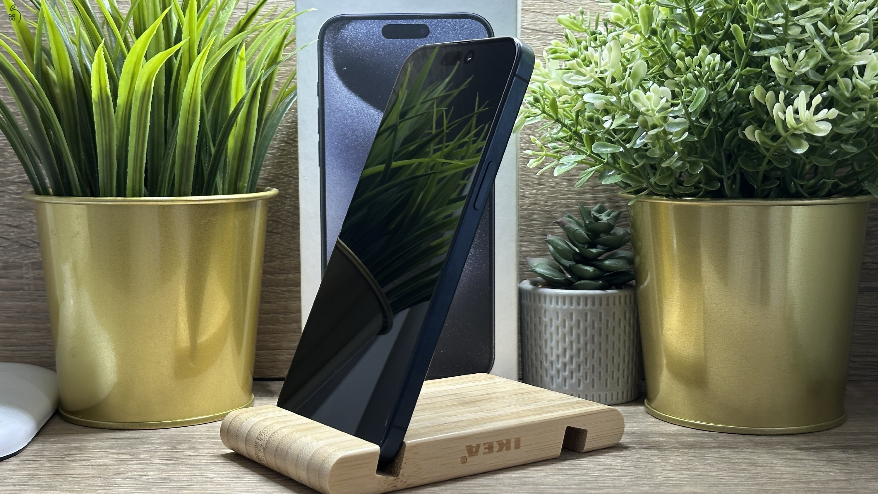  iPhone 15 Pro Max 256GB Kék, Független - 1 Év Garancia, Számla 