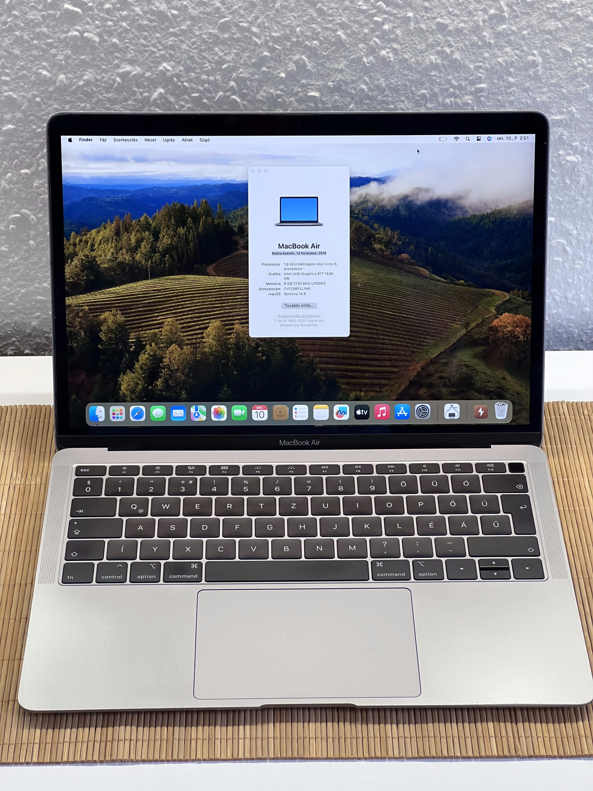 Hibátlan MacBook Air 2019 i5 13”128GB 2 ÉV Garanciával Számlával