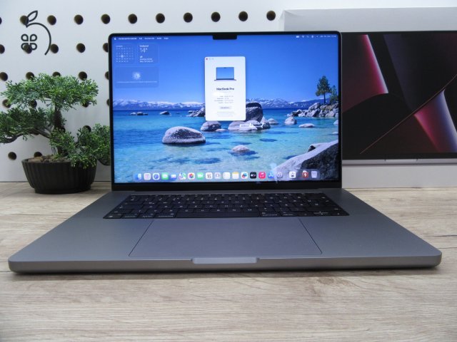 Apple MacBook Pro 16” (2021, M1 Pro) – Liquid Retina XDR + ProMotion 120 Hz, brutál üzemidő – 32 GB RAM – 512 GB SSD – Használt, újszerű – 10 ciklus / 100% akku – 3 hónap garancia