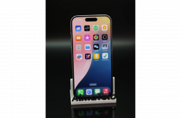 Apple iPhone 15 Pro 256 GB White Titanium 100% akku - 12 HÓ GARANCIA