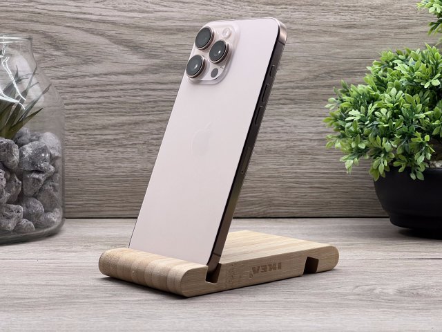 Hibátlan iPhone 16 Pro Max Desert Titanium 256GB 2 ÉV Garanciával Számlával 100% Akksi