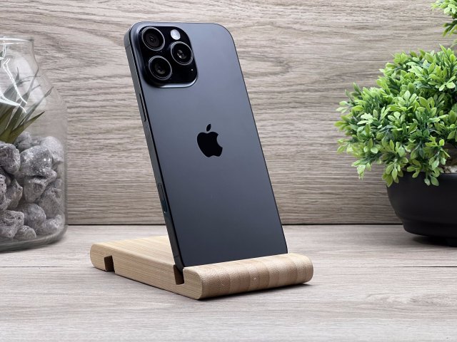 Hibátlan iPhone 16 Pro Max Black Titanium 256GB 2 ÉV Garanciával Számlával 100% Akksi