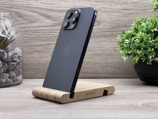 Hibátlan iPhone 16 Pro Max Black Titanium 256GB 2 ÉV Garanciával Számlával 100% Akksi