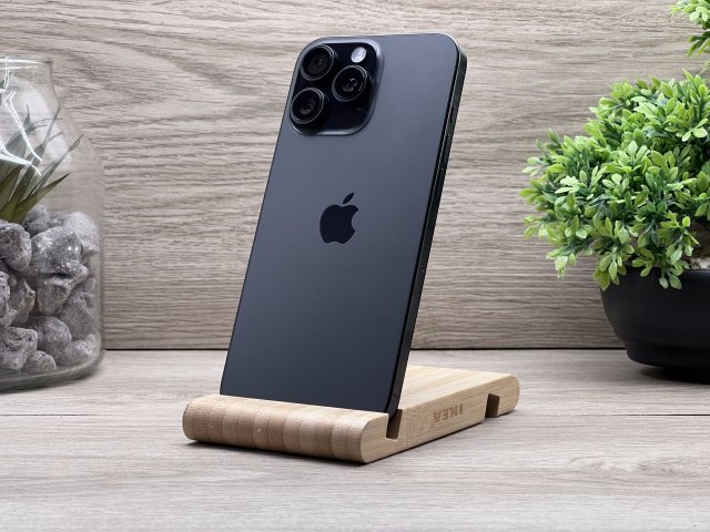 Hibátlan iPhone 16 Pro Max Black Titanium 256GB 2 ÉV Garanciával Számlával 100% Akksi