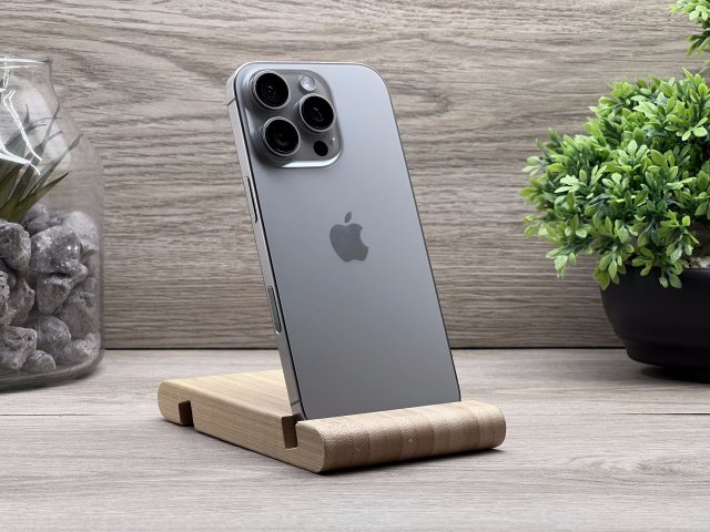 Hibátlan iPhone 16 Pro Natural Titanium 128GB 2 ÉV Garanciával Számlával 100% Akksi