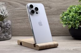 Hibátlan iPhone 16 Pro White Titanium 128GB 2 ÉV Garanciával Számlával 94% Akksi