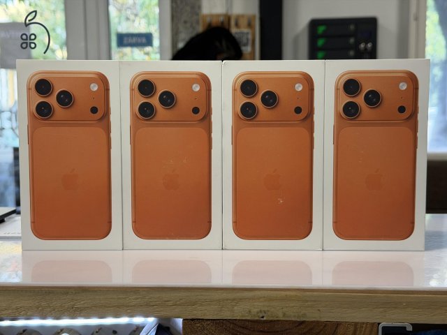 KÉSZLETRŐL iPhone 17 Pro 256/512 Narancs!