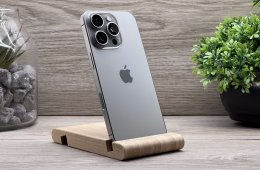 Hibátlan iPhone 16 Pro Natural Titanium 128GB 2 ÉV Garanciával Számlával 96% Akksi