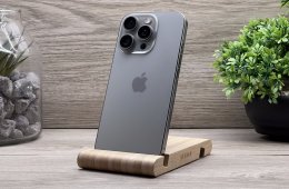 Hibátlan iPhone 16 Pro Natural Titanium 128GB 2 ÉV Garanciával Számlával 96% Akksi