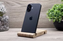Hibátlan iPhone 16 Black 128GB 2 ÉV Garanciával Számlával 100% Akksi