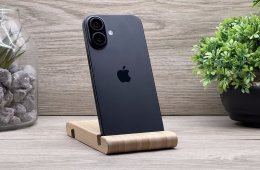 Hibátlan iPhone 16 Black 128GB 2 ÉV Garanciával Számlával 100% Akksi